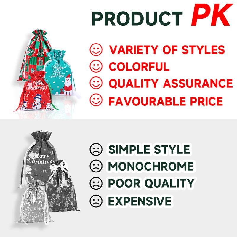 50PCS Christmas Gift Wrapping Set (25 Colorful Bags + 25 Tags) – Assorted Patterns, Perfect for Holiday Gifting!